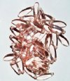 50 5x16mm Transparent Rose Pink Dagger Beads